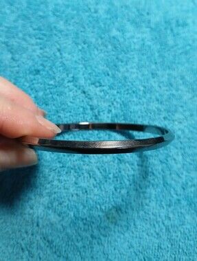 Classic Metallic Silver Womens Bangle Bracelet